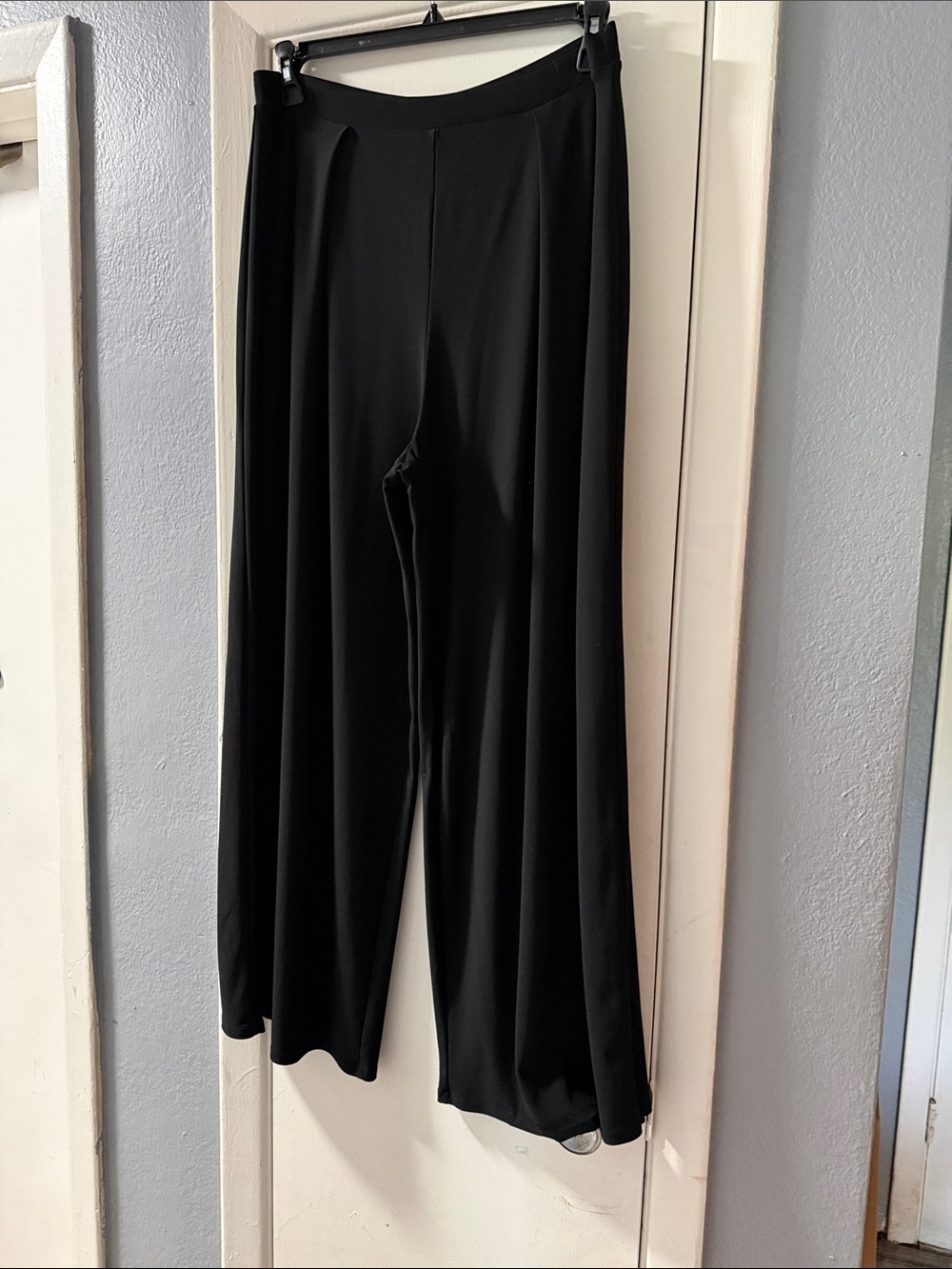 Bar III Black Wide-Leg Palazzo Pants with Elastic Waist